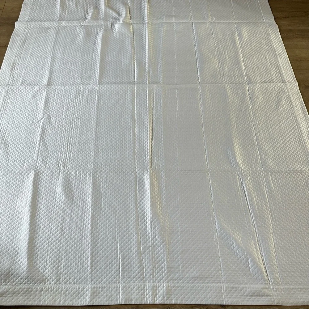 NEW Legacy Home Twin 100% Cotton Quilt Coverlet White Made In USA